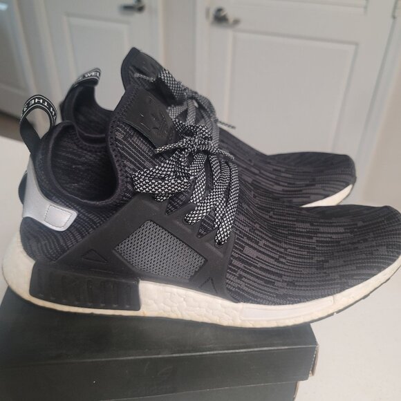 Adidas NMD XR1 PK Primeknit Utility Black Size 11 S77195 Men’s shoes Pre-Owned - Picture 1 of 6